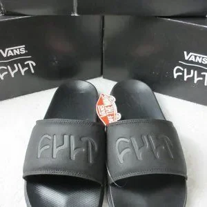 VANS★LA COSTA SLIDE-ON★兼用★MATTE BLACK/SILVER MIRROR Vans | La Costa Slide-On Vans Black Sandals